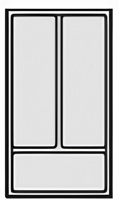 insert à couverts; profondeur du corps 460 mm ; Plastique gris carbone