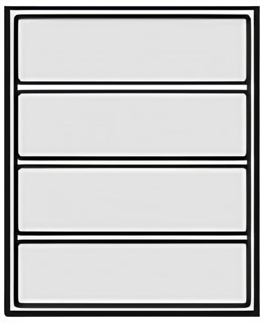 insert à couverts; profondeur du corps 460 mm ; Plastique gris carbone