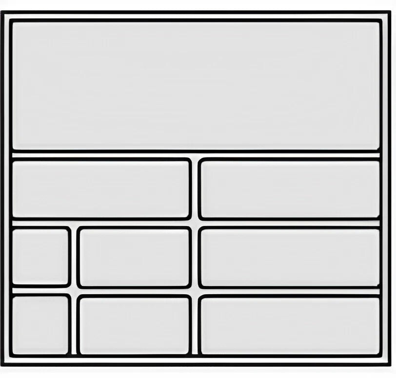 insert à couverts; profondeur du corps 560 mm ; Plastique gris carbone