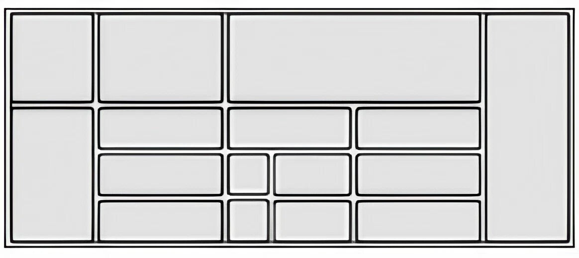 insert à couverts; profondeur du corps 560 mm ; Plastique gris carbone