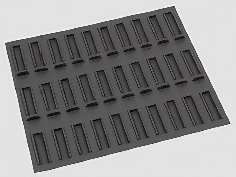 Insert pour pot à épices (sans pots à épices !) ; profondeur du corps 560 mm ; Plastique gris carbone