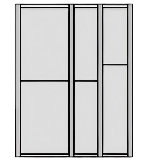 Varia-Orgaset T Kunststoff transluzent rauchgrau; Korpustiefe 560 mm