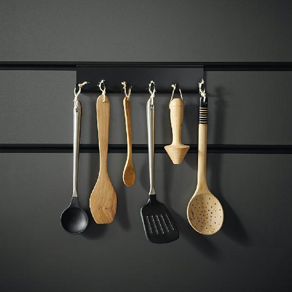 Paneelensyste, Schüller, schwarz, edelstahl, schön, praktisch, organisation, aufhängen, hacken