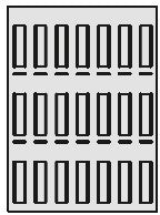 Gewürzdoseneinsatz (ohne Gewürzdosen!); Korpustiefe 560 mm; Kunststoff carbongrau